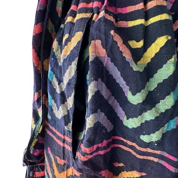 ROPER | NWOT COLORFUL BATIK PRINT COTTON WRAP SKIRT BOHO POCKETS | LARGE - Picture 7 of 11